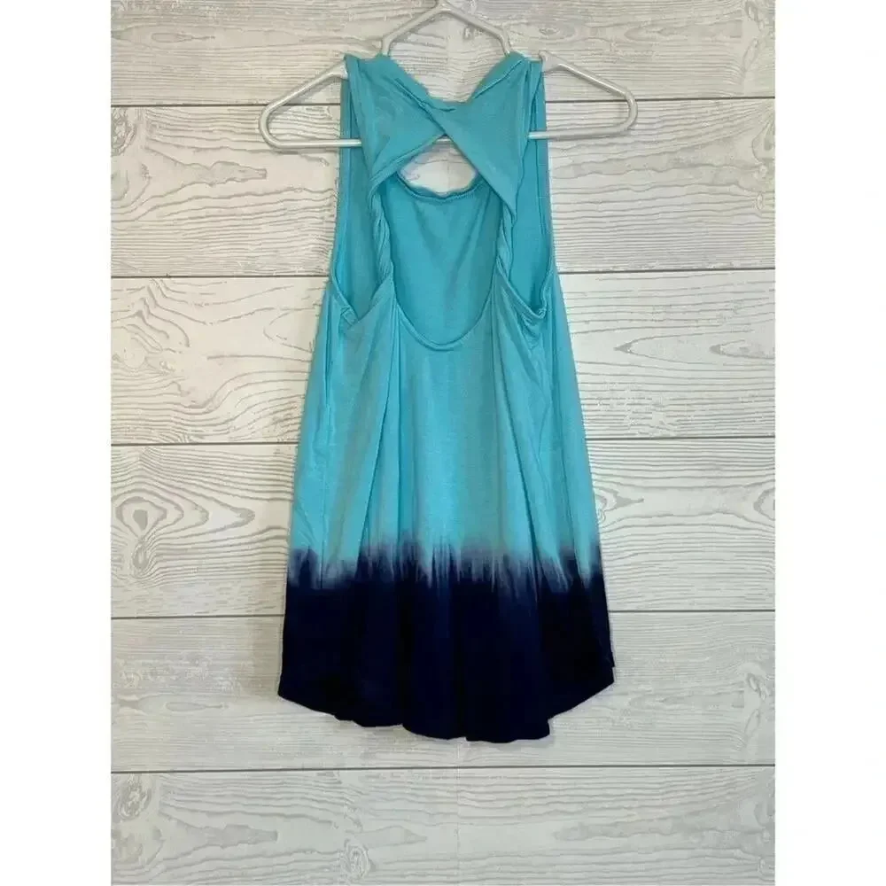 Old Navy Luxe teal/navy ombre tank dress  SizeXS(5)
